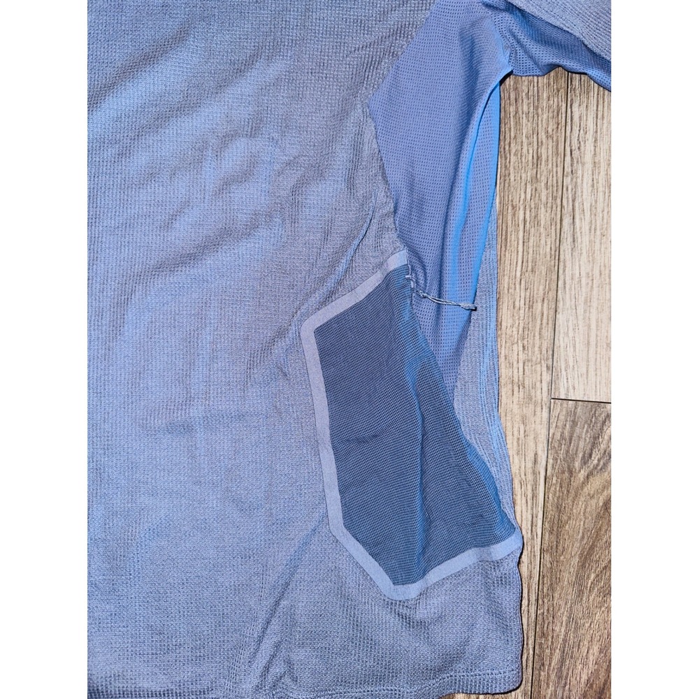 WB6 Lululemon Men's Training T-Shirt Athletic Long Sleeve Top Blue Large - Picture 3 of 7